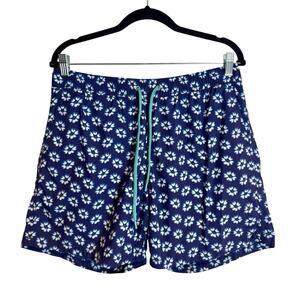 J. Crew Men’s 6" Stretch Hawaiian Floral Print Swim Trunk Large